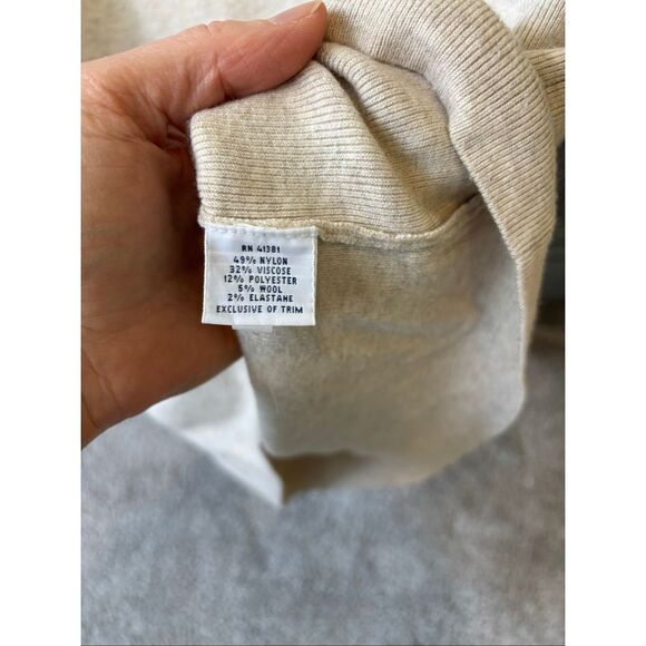 Polo Ralph Lauren suede shoulder Sleeveless suede shoulder Sweater, $225 Small B - Picture 5 of 9